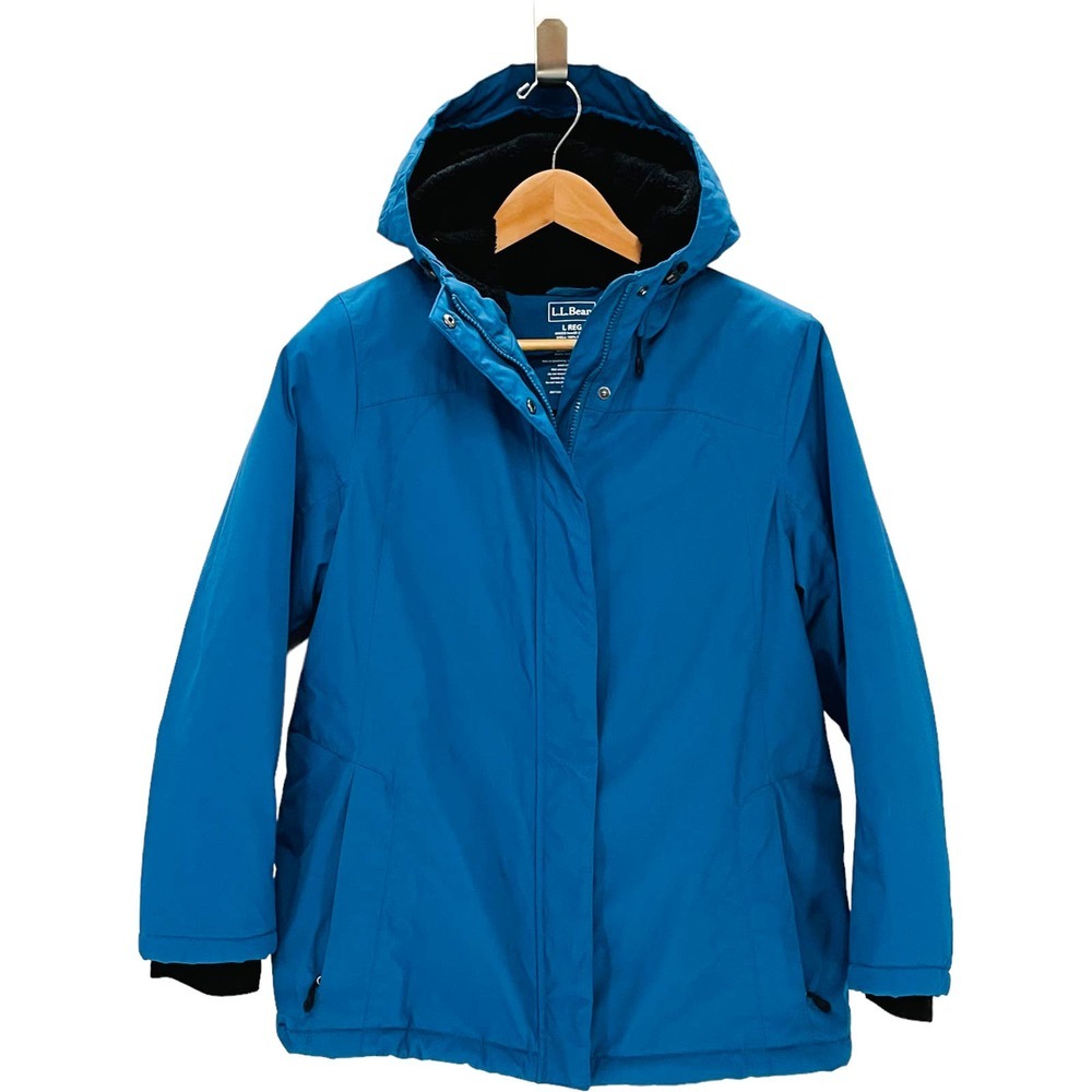 Brand new L.L. Bean Women's Blue Full Zip Hooded Jacket Sz L